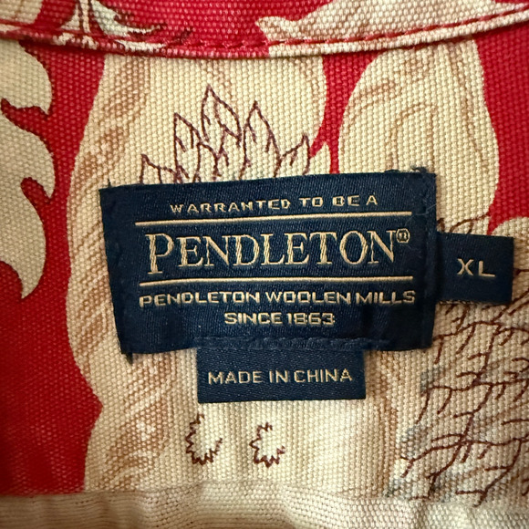 Pendleton Women's Blazer Jacket Red Floral Cotton size XL Boho Fall - Picture 2 of 6